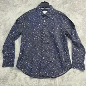 Robert Graham Shirt Mens Large Arcade Print Classic Fit Button Down Casual